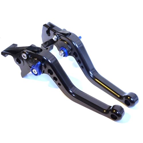 Short Black Blue Clutch & Brake Levers For Suzuki Gladius SFV650 2009-2016