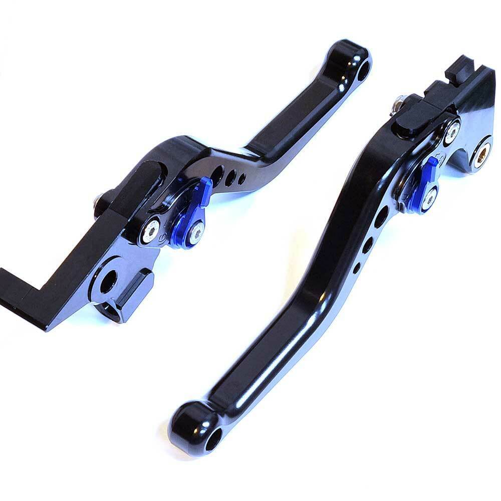 Short Black Blue Clutch & Brake Levers For Yamaha FJ-07 / MT-07 2014-2024