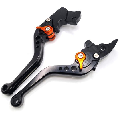 Short Black Orange Clutch & Brake Levers For KTM 390 Duke 2013-2023