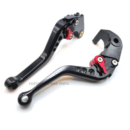 Short Black Red Clutch & Brake Levers For Suzuki GSX-S1000 F / S 2015-2020