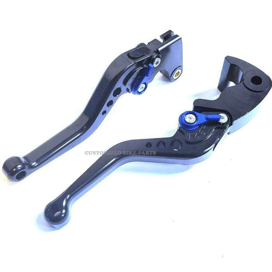 Short Black Blue Clutch & Brake Levers For Yamaha WR125X WR 125 X 2012-2016