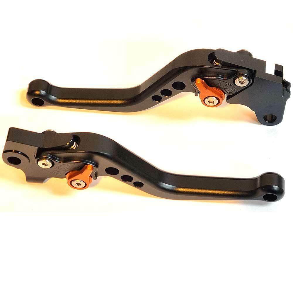 Short Black Orange Clutch & Brake Levers For Yamaha WR125X WR 125 X 2012-2016