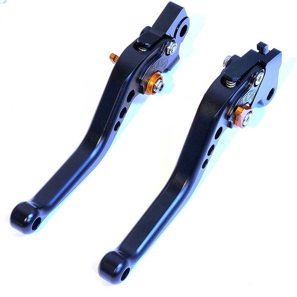 Short Black Orange Clutch & Brake Levers For Yamaha WR125X WR 125 X 2012-2016