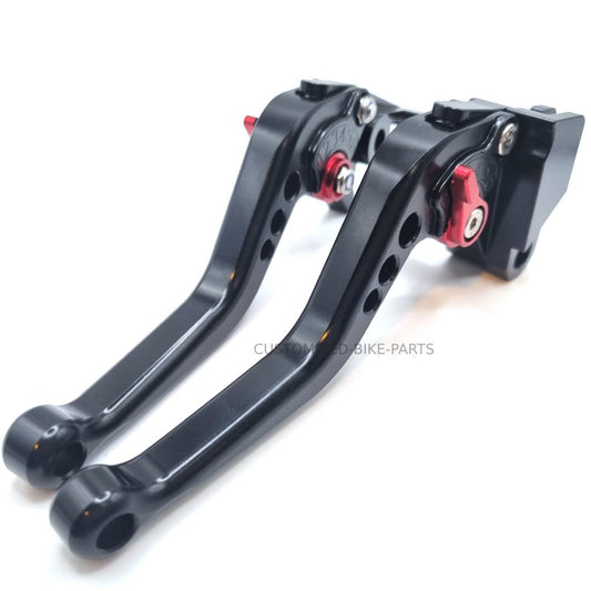 Short Black Red Clutch & Brake Levers For Kawasaki Versys 1000 2015-2019