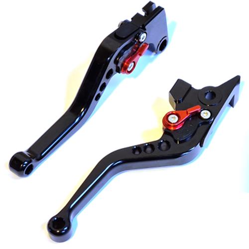 Short Black Red Clutch & Brake Levers For Yamaha WR125R WR 125 R 2012-2016