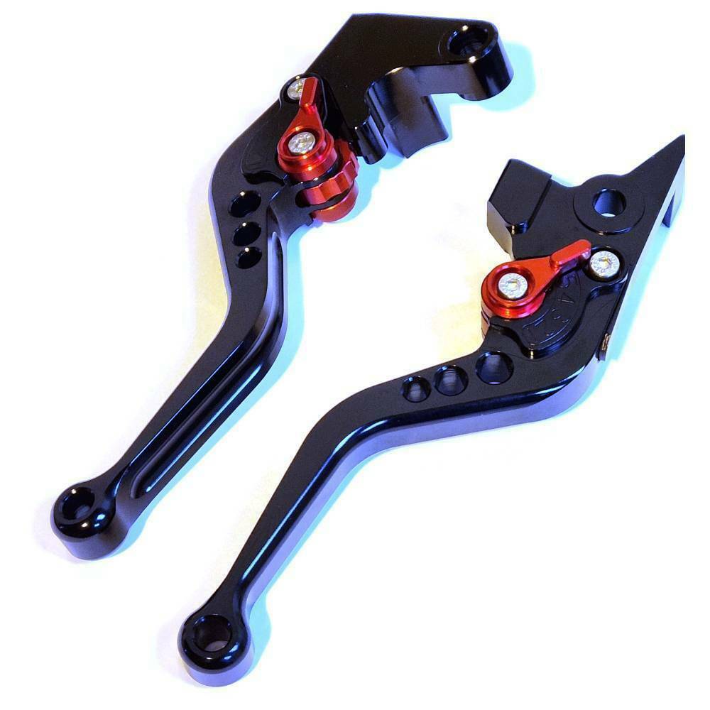 Short Black Red Clutch & Brake Levers For Yamaha WR125R WR 125 R 2012-2016