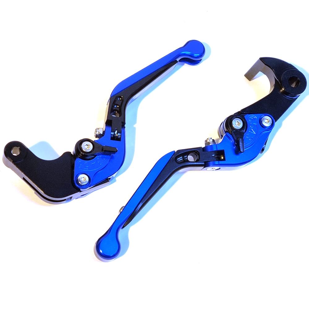 BLUE / BLACK BRAKE & CLUTCH LEVERS SET - SUZUKI GSX-R 600 / 750 / 1000 2006-2010