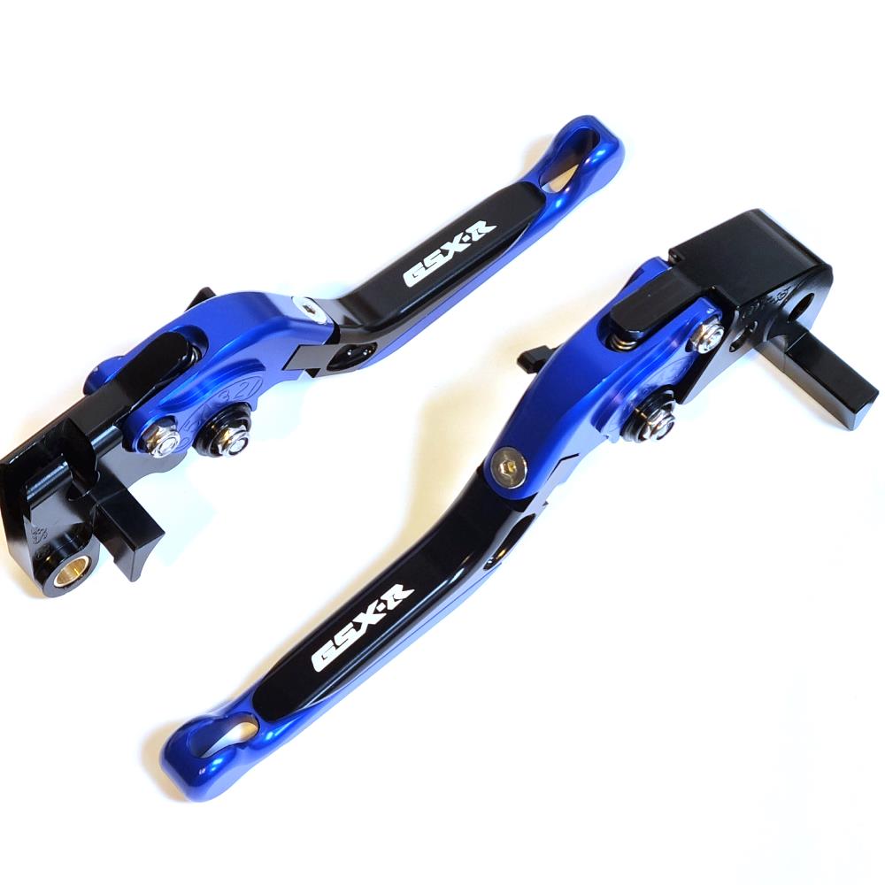 BLUE / BLACK BRAKE & CLUTCH LEVERS SET - SUZUKI GSX-R 600 / 750 / 1000 2006-2010