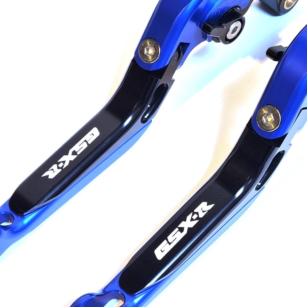 BLUE / BLACK BRAKE & CLUTCH LEVERS SET - SUZUKI GSX-R 600 / 750 / 1000 2006-2010