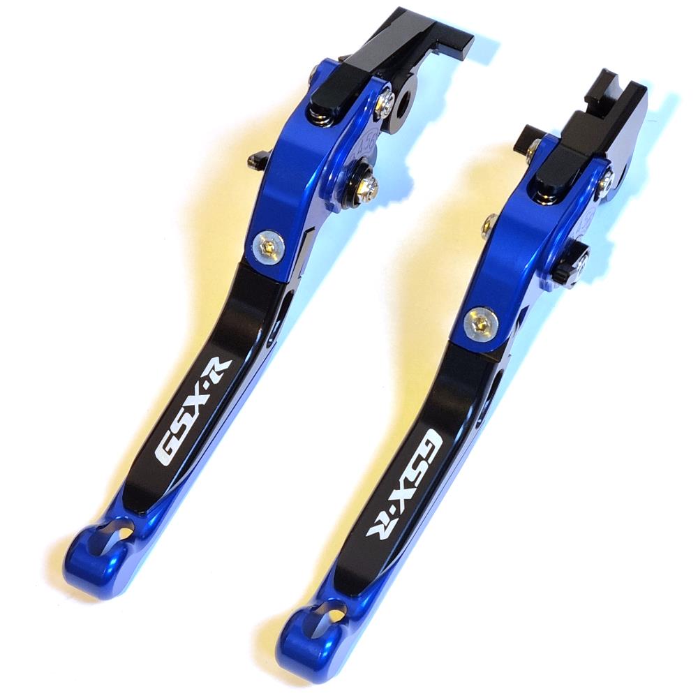 BLUE / BLACK BRAKE & CLUTCH LEVERS SET SUZUKI GSX-R 600 / 750 / 1000 1996-2003