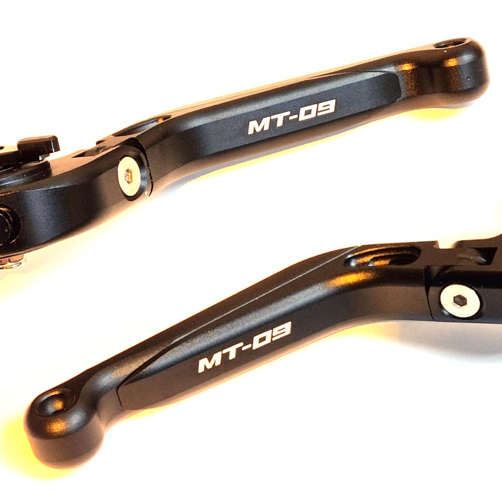 Yamaha MT-09 2014-2020 Adjustable Clutch Brake Lever Set - Black / Black