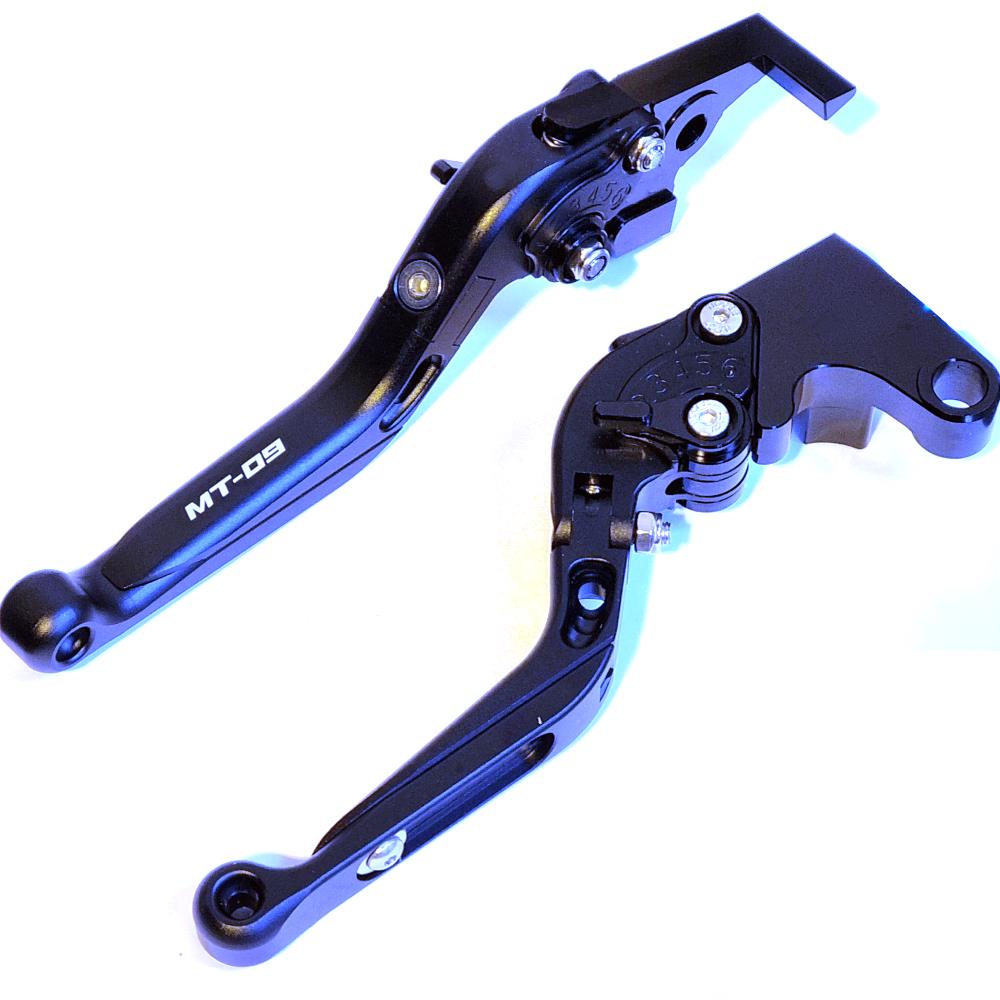 Yamaha MT-09 2014-2020 Adjustable Clutch Brake Lever Set - Black / Black