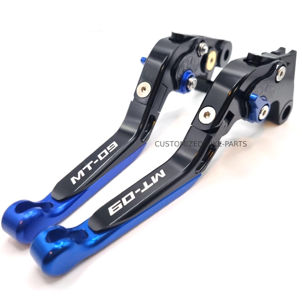 Yamaha MT-09 2014-2020 Adjustable Clutch Brake Lever Set - Blue / Black