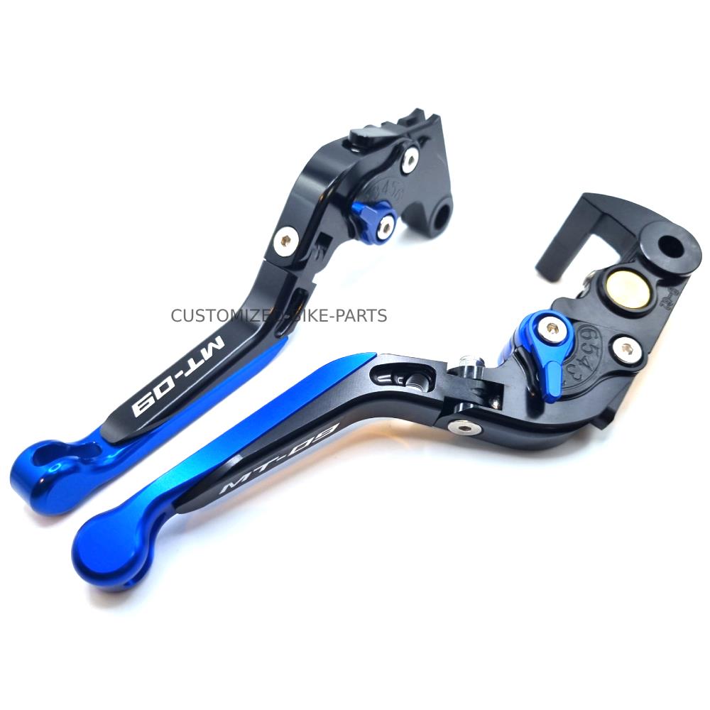 Yamaha MT-09 2014-2020 Adjustable Clutch Brake Lever Set - Blue / Black