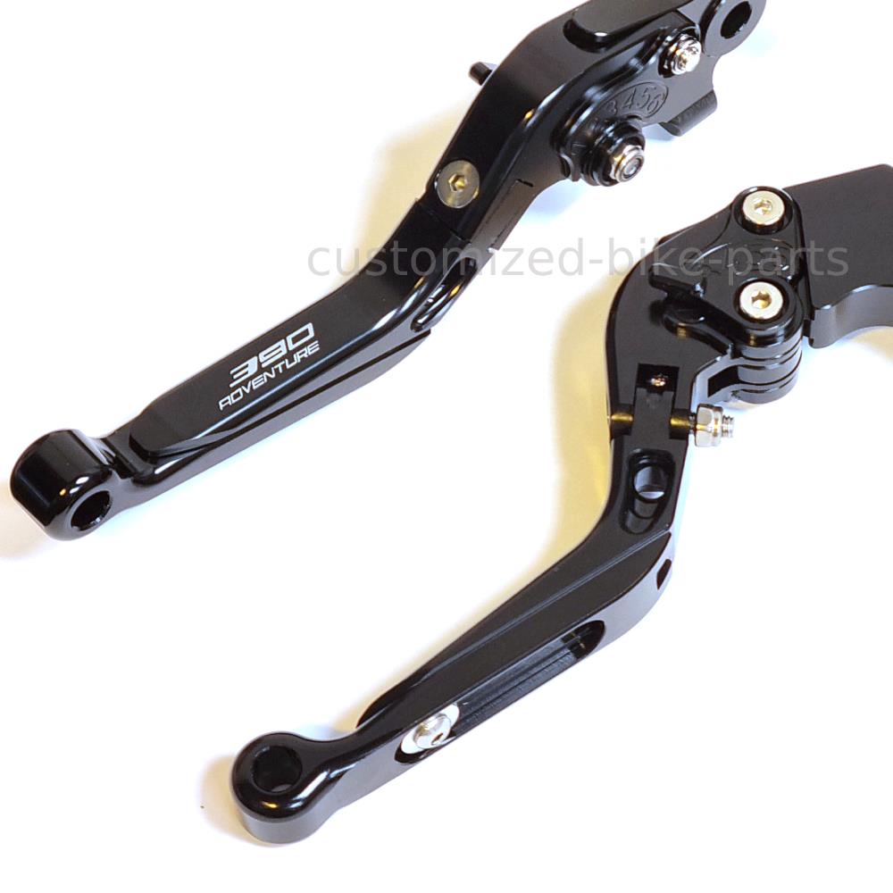 Adjustable Clutch & Brake Lever Set Black / Black KTM 390 Adventure 2020-2024