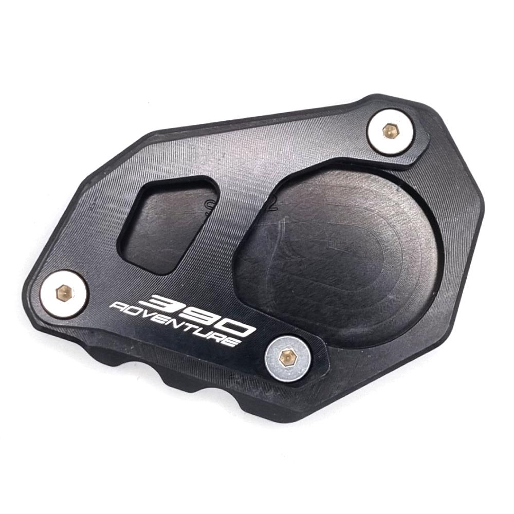 Black/Black Side Stand Kickstand Shoe Extender - KTM 390 Adventure 2020-2024