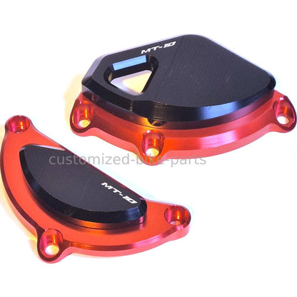 Red Engine Guard Sliders Crash Protection Pads Frame for Yamaha MT-10 2015-2023