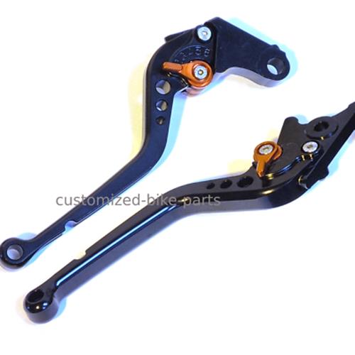 Long Black Orange Clutch & Brake Levers For KTM 390 Adventure 2020-2023