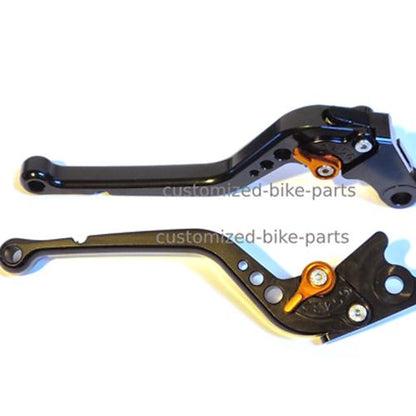 Long Black Orange Clutch & Brake Levers For KTM 390 Adventure 2020-2023