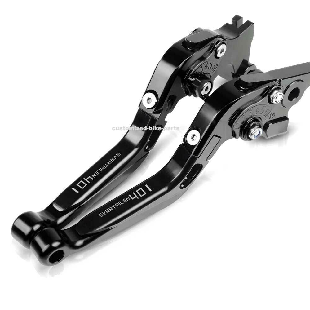 Adjustable Clutch & Brake Lever Set Black / Black For Husqvarna Svartpilen 401