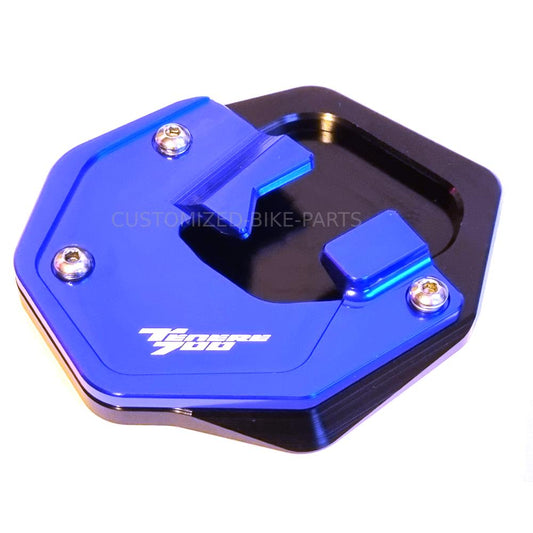 Blue Side Stand Kickstand Shoe Extender - Yamaha Tenere 700 2019-2023