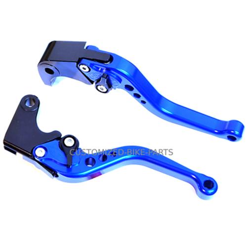 Short Blue Clutch & Brake Levers For Suzuki GSX-R 1000 2005-2006