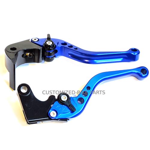 Short Blue Clutch & Brake Levers For Suzuki GSX-R 1000 2005-2006