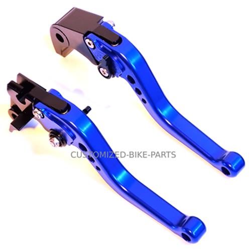 Short Blue Clutch & Brake Levers For Suzuki GSX-R 1000 2005-2006