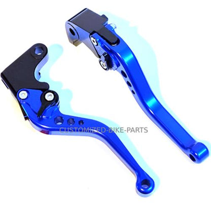 Short Blue Clutch & Brake Levers For Suzuki GSX-R 1000 2005-2006