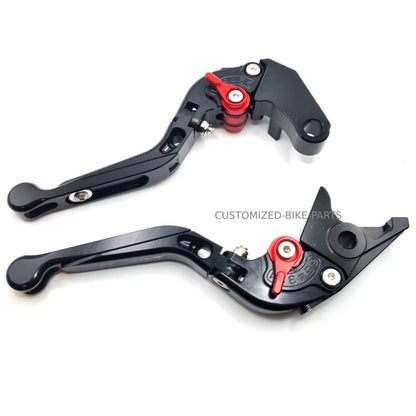 BLACK / BLACK ADJUSTABLE BRAKE & CLUTCH LEVERS SET - HONDA NC750X 2016-2022