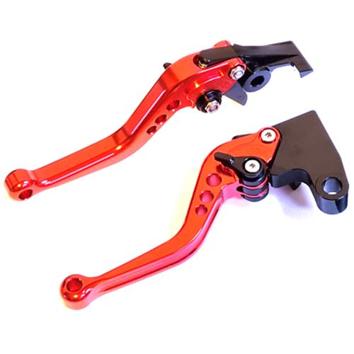 Short Red Clutch & Brake Levers For Triumph Bonneville T120 / T100 2016-2023