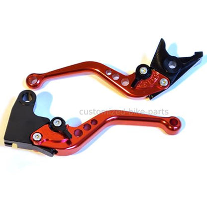 Short Red Clutch & Brake Levers For Triumph Bonneville T120 / T100 2016-2023