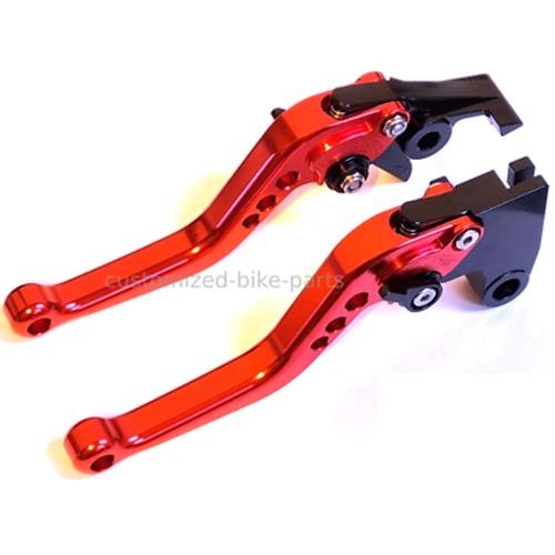 Short Red Clutch & Brake Levers For Triumph Bonneville T120 / T100 2016-2023