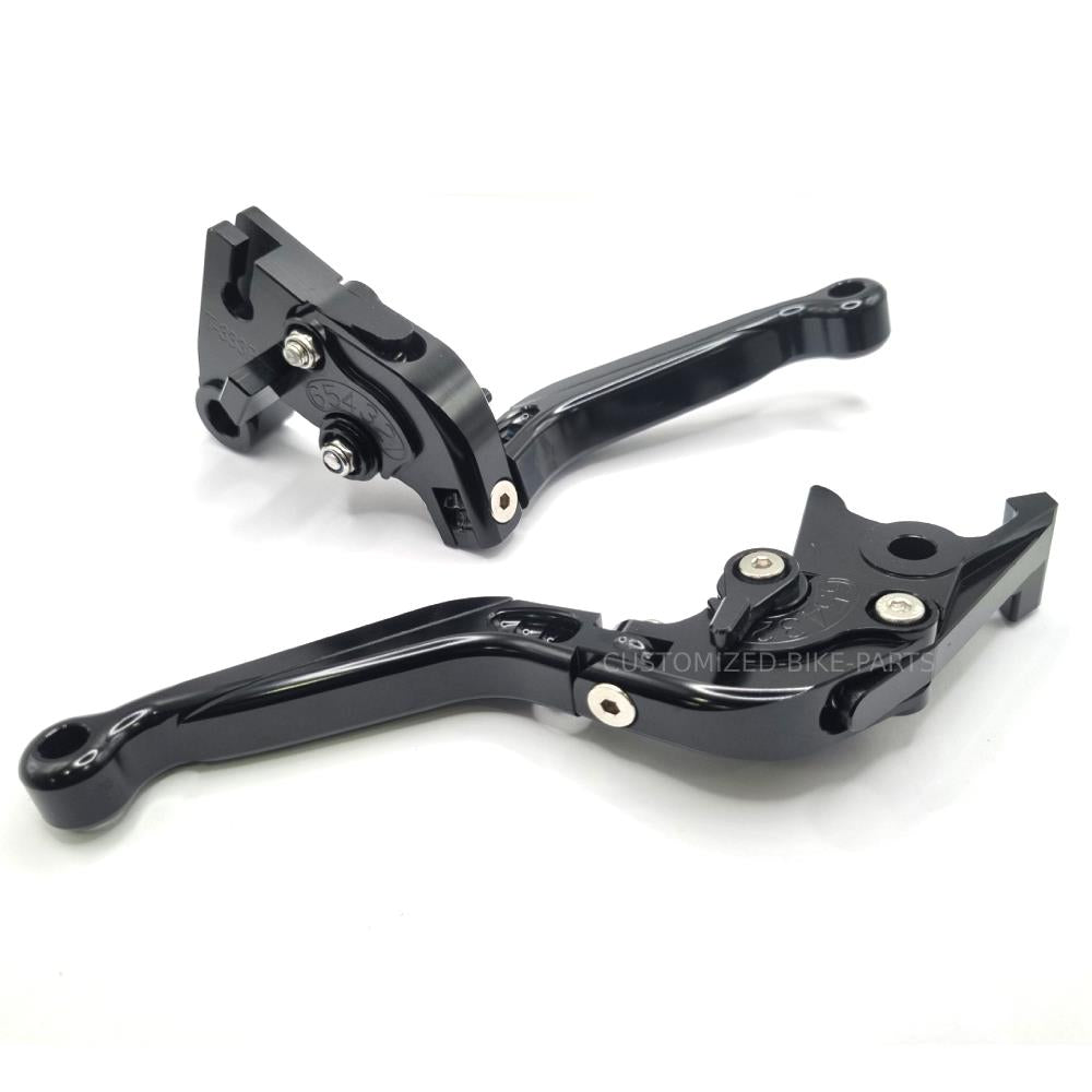 Black / Black Clutch & Brake Levers for Triumph 765 Street Triple R 2020-2024