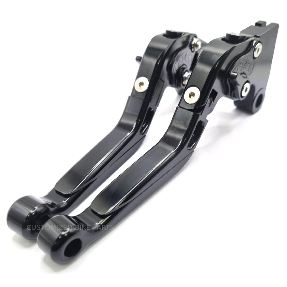 Black Adjustable Clutch & Brake Levers for Triumph Bonneville T120 / T100 16-23