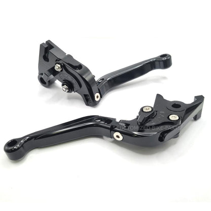 Black Adjustable Clutch & Brake Levers for Triumph Bonneville T120 / T100 16-23