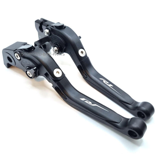 BLACK / BLACK BRAKE & CLUTCH LEVERS SET YAMAHA YZF-R1 2004-2008