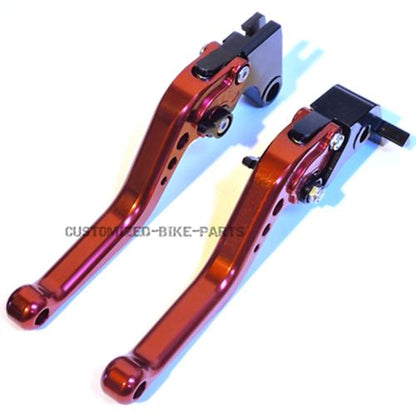 Short Red Clutch & Brake Levers For Yamaha YZF-R1 2004-2008