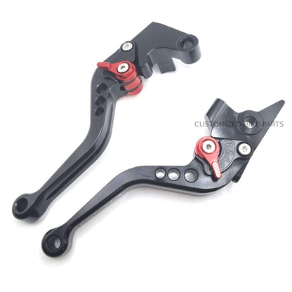 CNC Short Black Clutch & Brake Levers For Yamaha MT-07 2014-2024