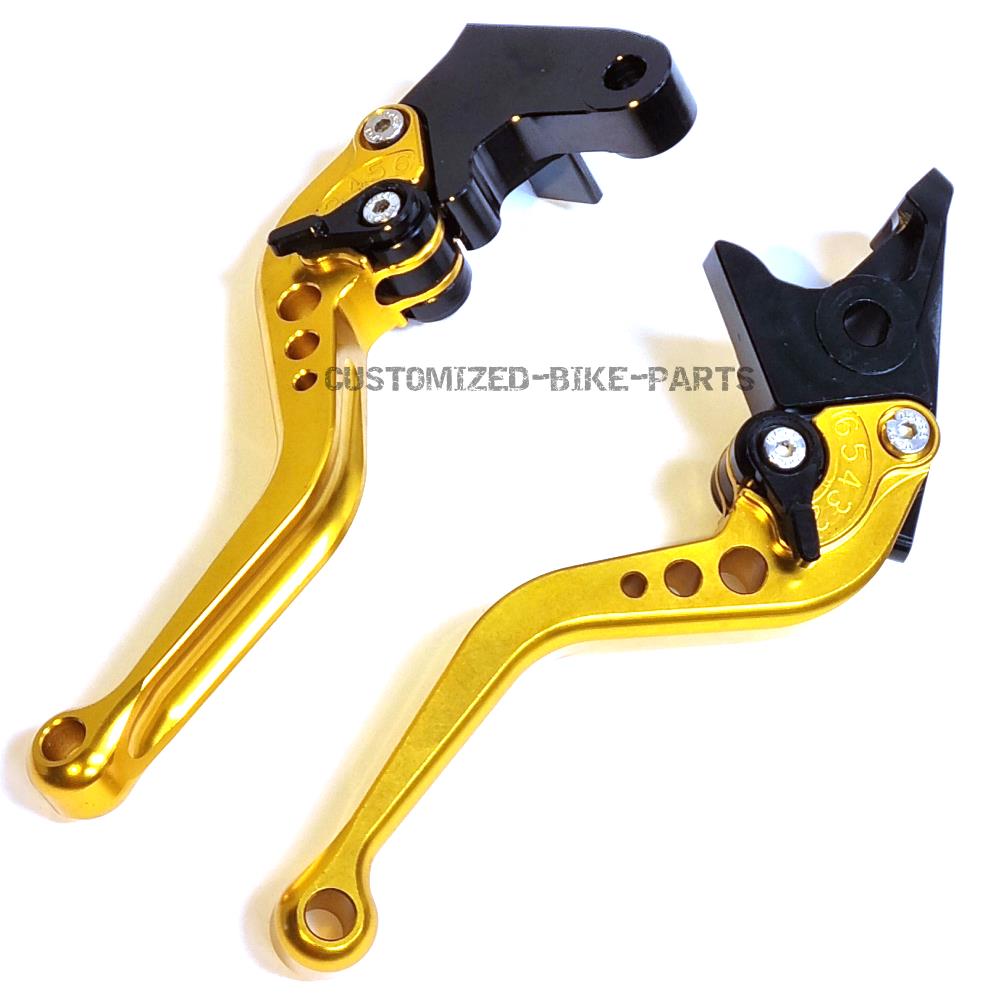 Short Gold Clutch & Brake Levers For Honda CB600F Hornet 2007-2013