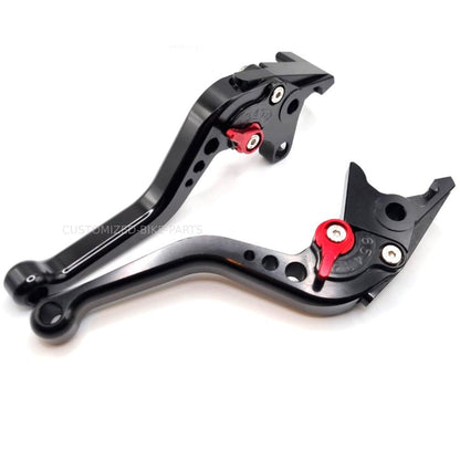 Short Black Clutch & Brake Levers For Kawasaki ZX7R ZX9 ZRX1100 ZZR1200