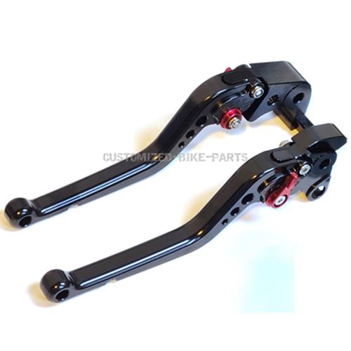 Long Black Adjustable Brake & Clutch Levers Honda CBR1000RR Fireblade 2004-2007