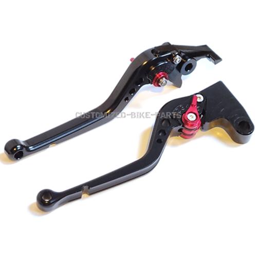 Long Black Clutch & Brake Lever Triumph BONNEVILLE / SE T100 / Black 2006-2015