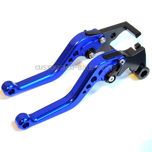 Short Blue Clutch & Brake Levers - Yamaha YZF-R3 2015-2022