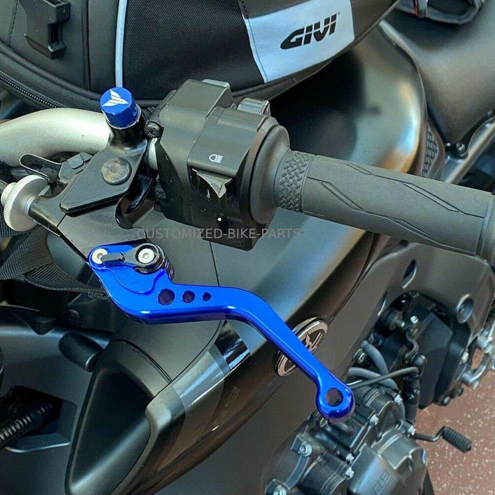 Short Blue Clutch & Brake Levers - Yamaha MT-03 2016-2023