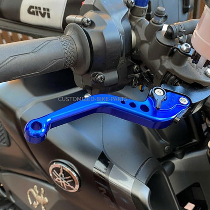 Short Blue Clutch & Brake Levers - Yamaha MT-03 2016-2023