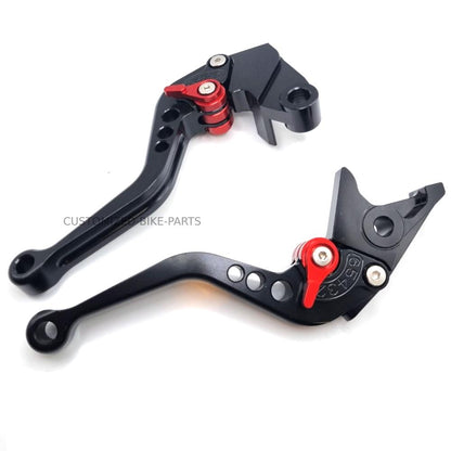 Short Black Clutch & Brake Levers - Kawasaki Ninja ZX10R 2004-2005