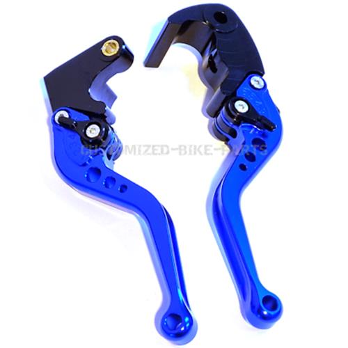 Short Blue Clutch & Brake Levers For Yamaha YZF-R6 2017-2022