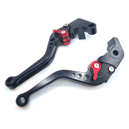 Short Black Clutch & Brake Levers For Yamaha YZF-R6 2005-2016