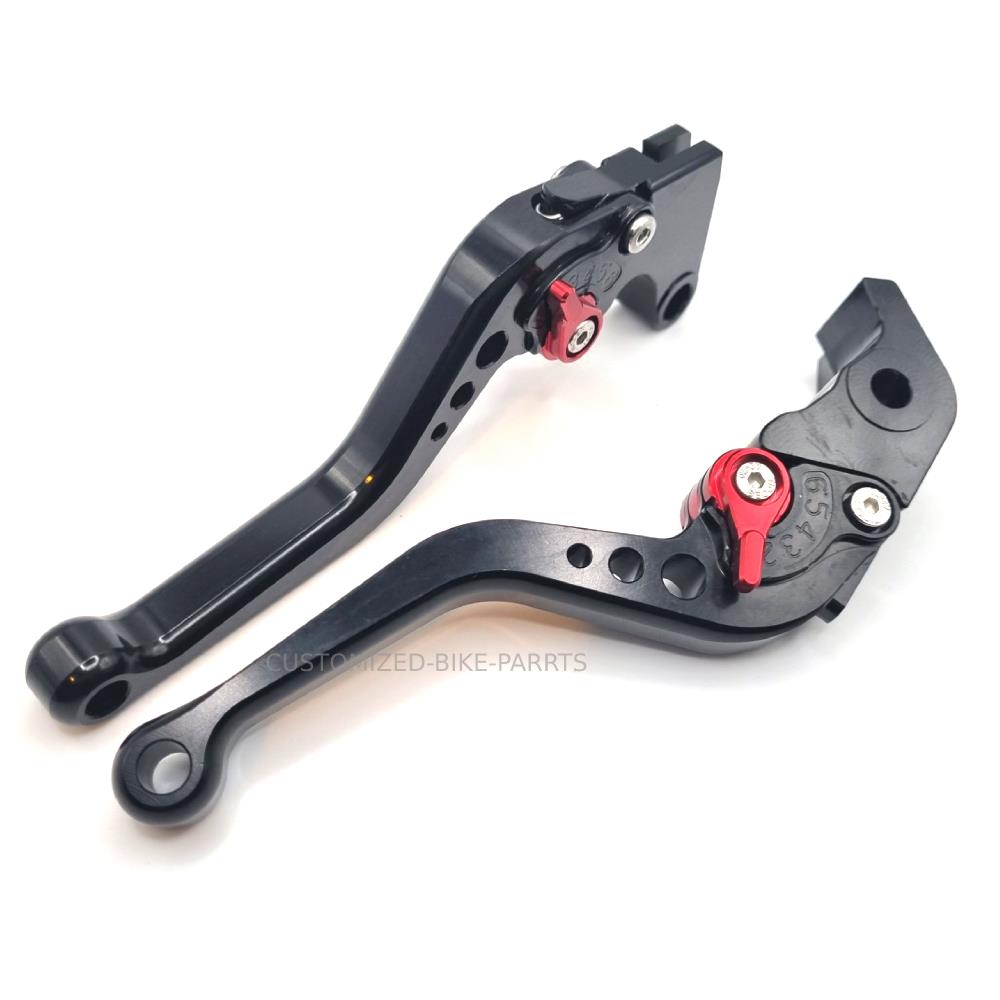 Short Black Clutch & Brake Levers For Yamaha YZF-R6 2005-2016